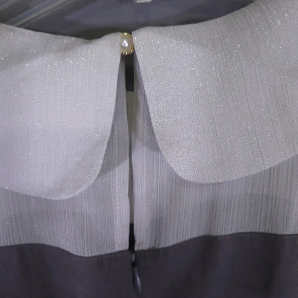 Titty & Co. Dress Size Medium Pearl‎ Buttons Peter Pan Collar Sheer Sleeves - Picture 10 of 10